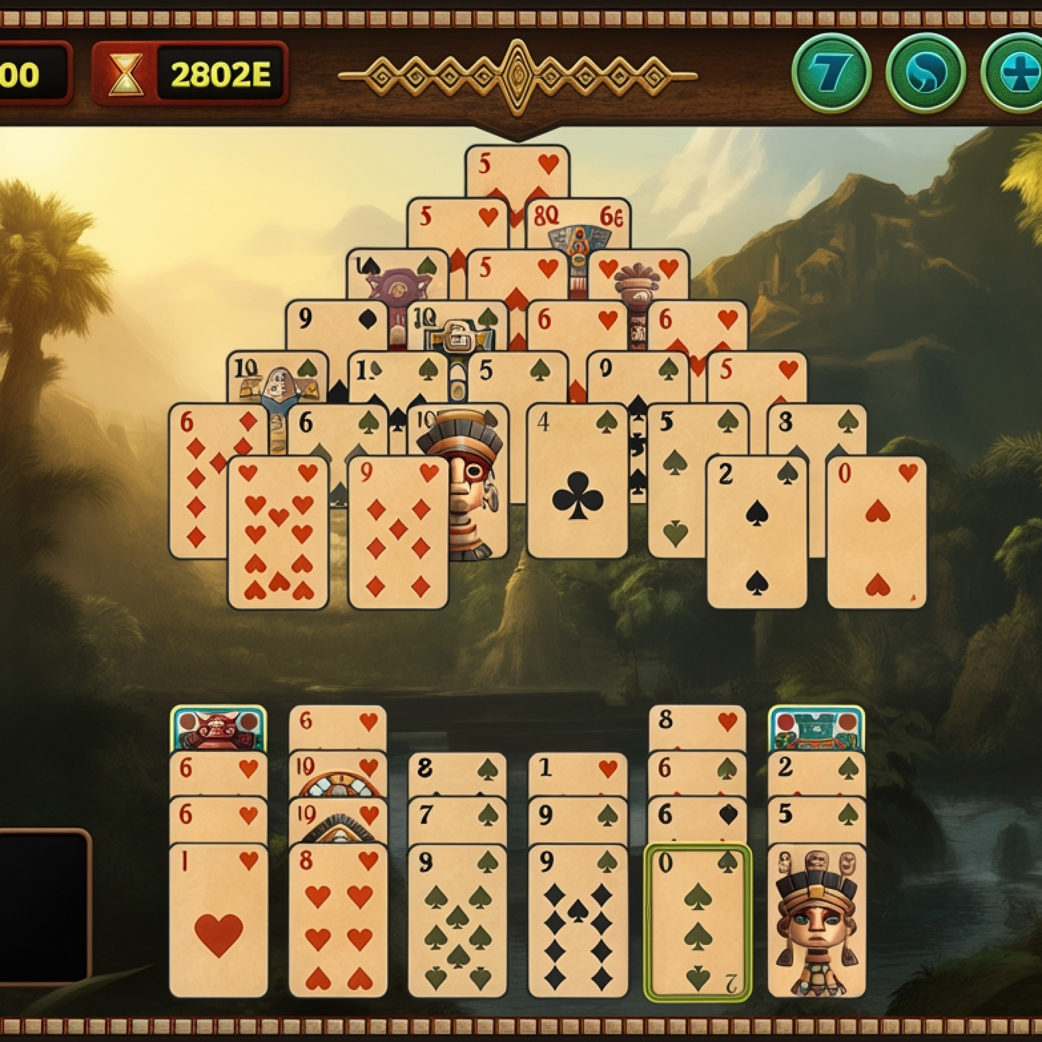 Pyramid Solitaire: Ancient Aztec