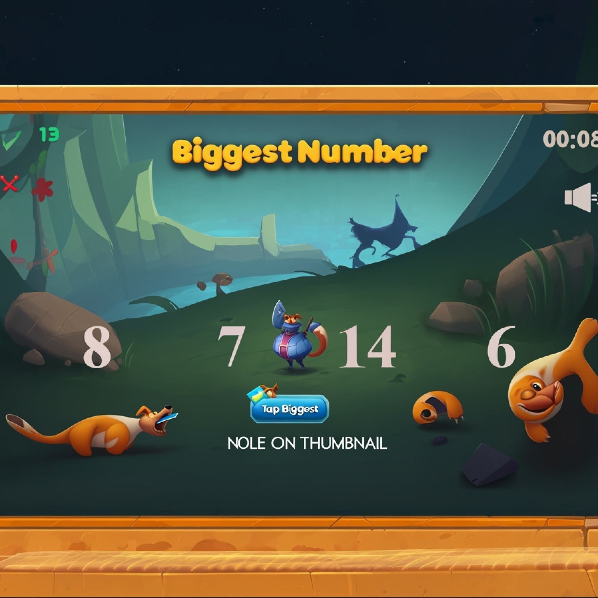 Tap the Biggest Number