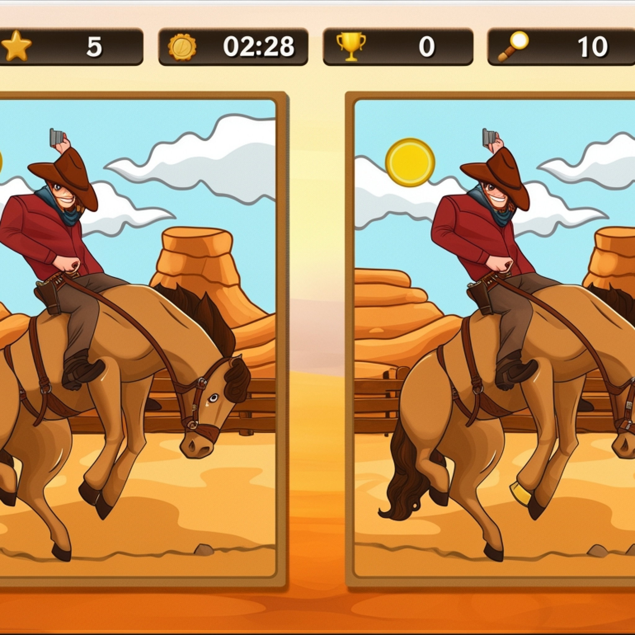 Spot the Difference: Wild West